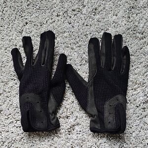 Black Women's Riding Equestrian Gloves